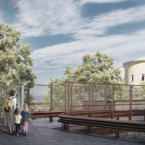 Ponte sulla Funicolare, Montenero (Livorno) - vista 1 Ponte sulla Funicolare, Montenero (Livorno) - vista 1