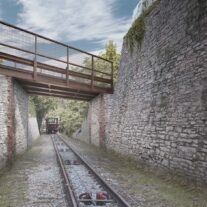 Ponte sulla Funicolare, Montenero (Livorno) - vista 2 Ponte sulla Funicolare, Montenero (Livorno) - vista 2